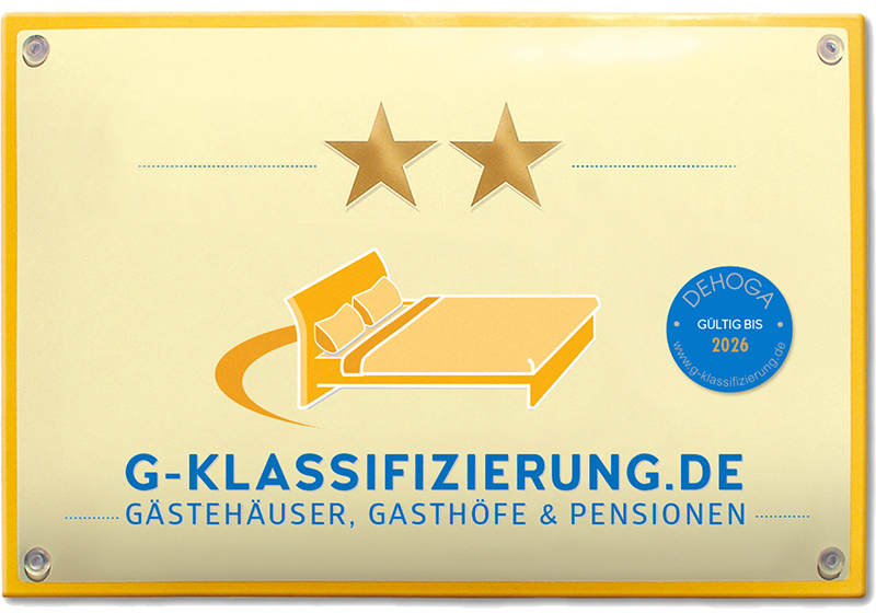 Gasthof Metzgerei Lamm - 2-Sterne-G-Klassifizierungsschild_2026 Gasthof Metzgerei Lamm - 2-Sterne-G-Klassifizierungsschild_2026