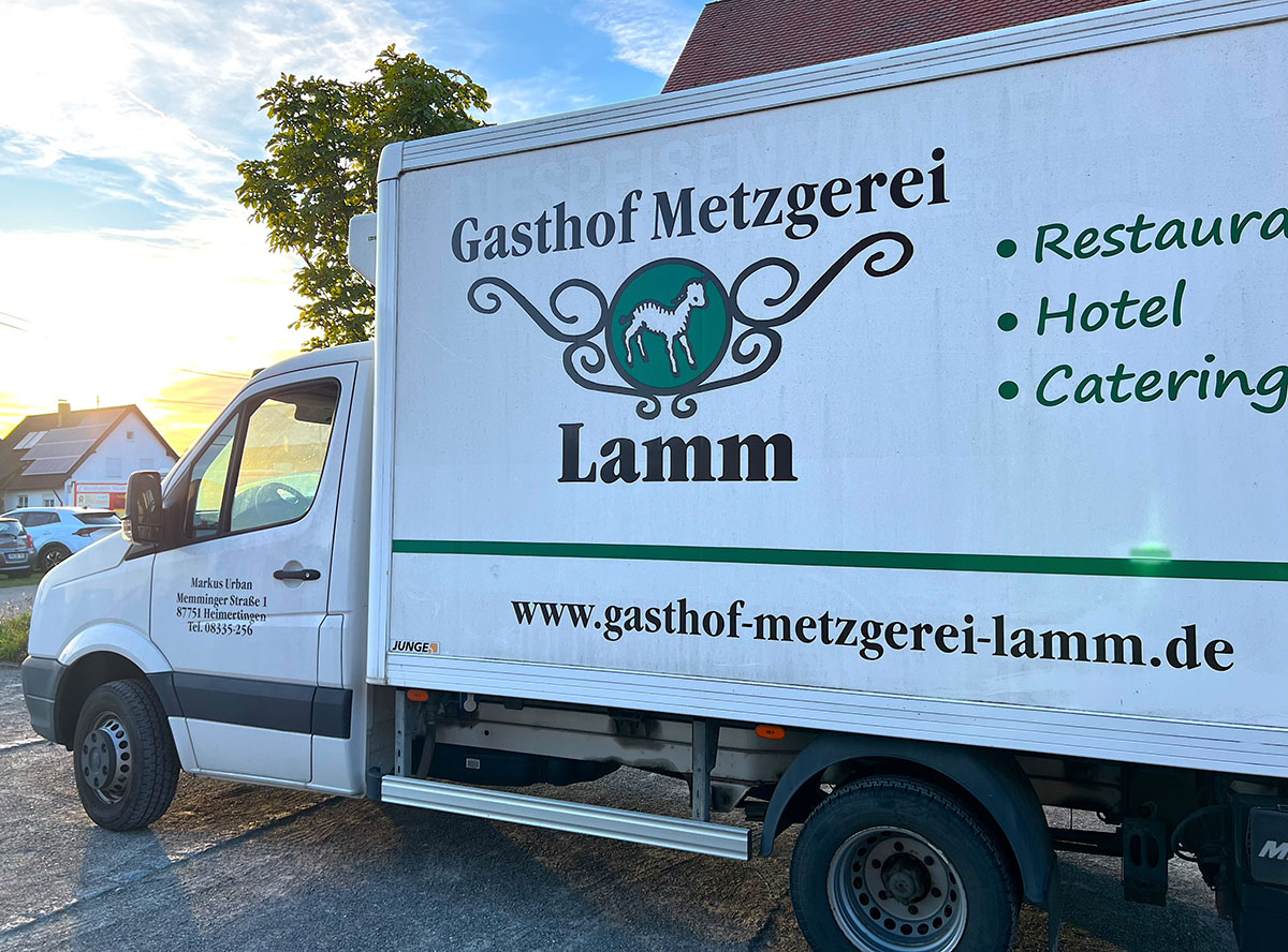 Gasthof Metzgerei Lamm Heimertingen - Transporter Gasthof Metzgerei Lamm Heimertingen - Transporter